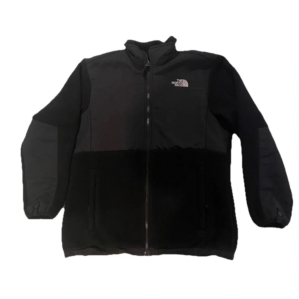 The North Face Girls XL Black Denali Fleece Insulated Full-Zip Jacket